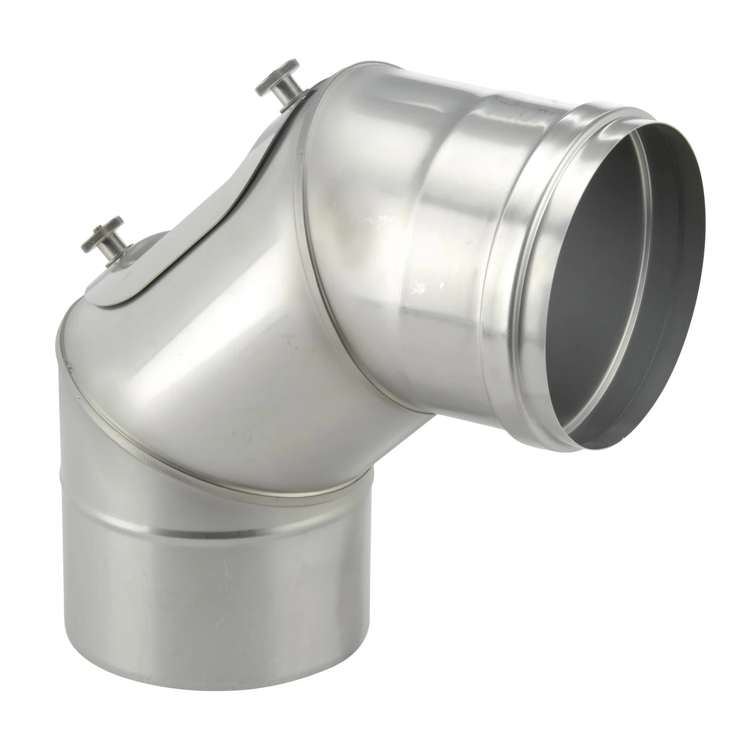 Schornstein Winkel 90° Einwandig Mit Prüföffnung - Eka Complex E