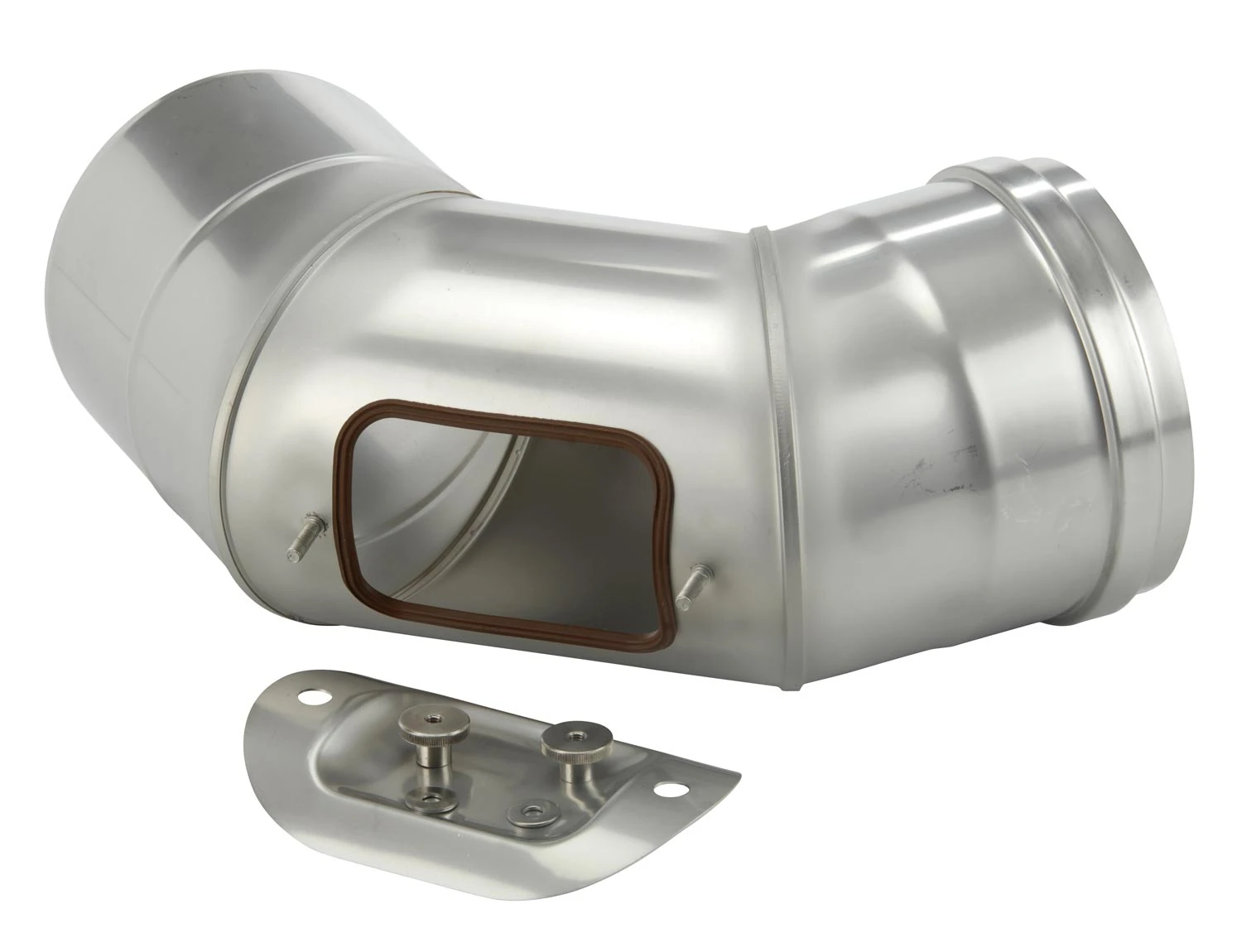 Schornstein Winkel 90° Einwandig Mit Prüföffnung - Eka Complex E – Bild 4