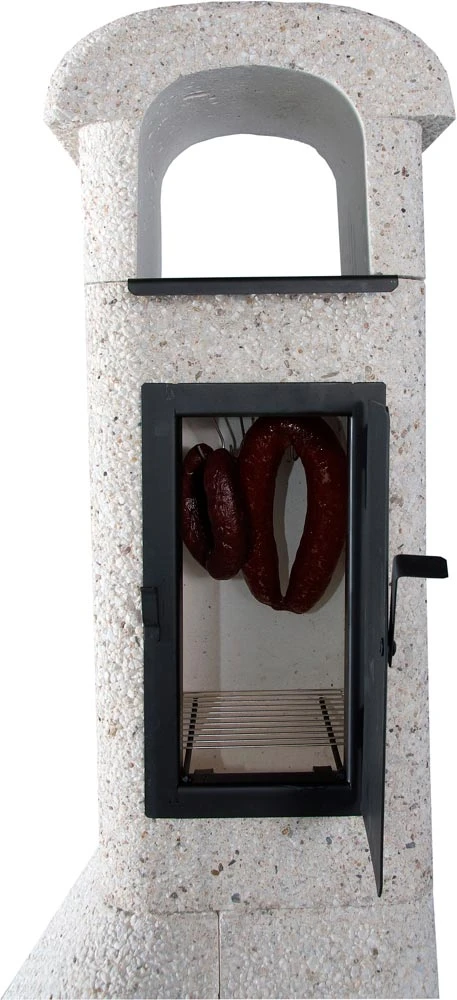 Grillkamin Wellfire NOVA QUATTRO 4 In 1 Weiß Mit Betonhaube – Bild 6