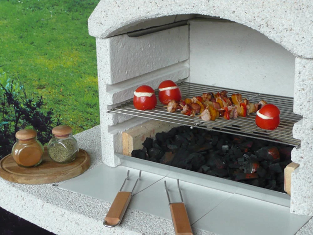 Grillkamin Wellfire NOVA QUATTRO 4 In 1 Weiß Mit Betonhaube – Bild 7
