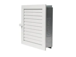 Warmluftgitter Stahl Weiß