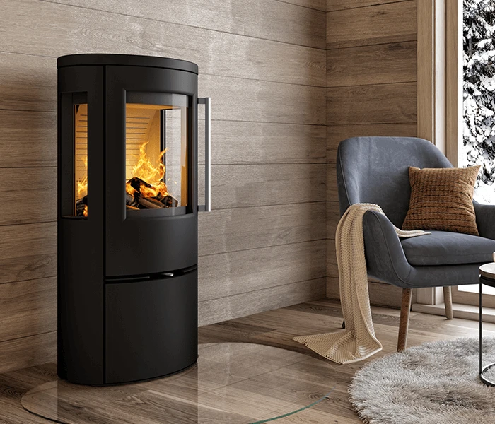 Kaminofen TermaTech TT23RG Schwarz, 5,6 KW – Bild 3