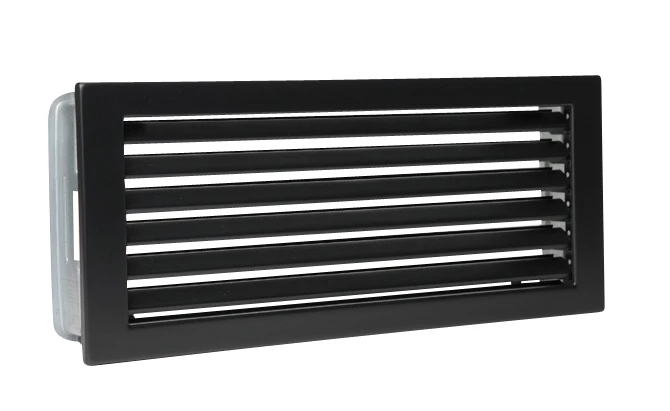 Kaltluftgitter Stahl Schwarz
