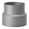 Reduzierung Rauchrohr Stahl Hellgrau, Weit-eng