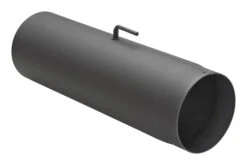 Rauchrohr Stahl 500 Mm Schwarz Mit Drosselklappe