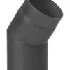 Rauchrohrbogen Stahl 33° Schwarz