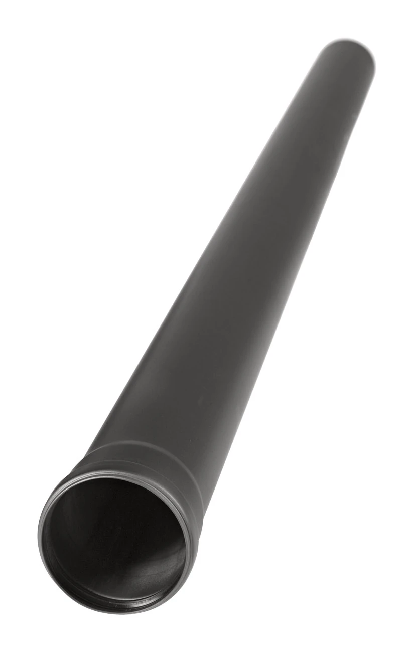 Pellet-Ofenrohr Stahl 1000 Mm Schwarz