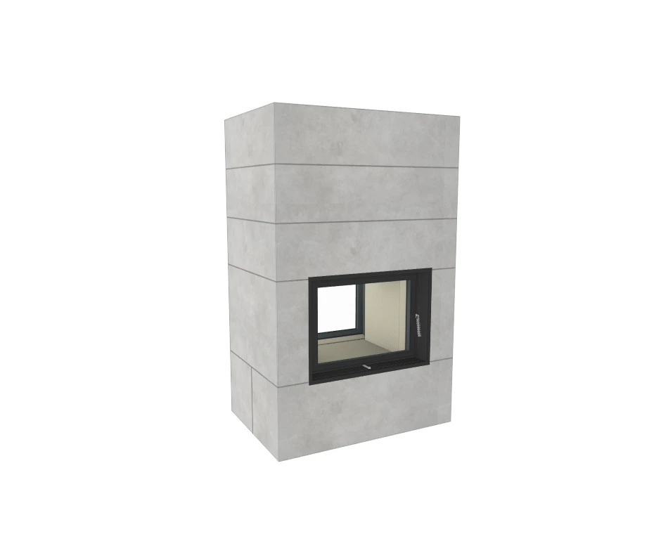 Kaminbausatz Brunner Systemkamin BSK 08 Kompakt Kamin Tunnel, 11 KW – Bild 2