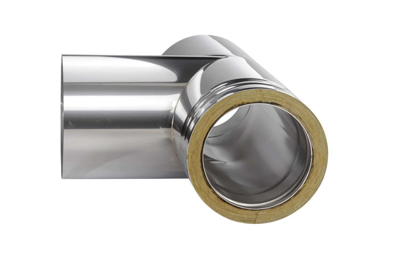 Feuerungsanschluss 90° Design Niedertemperatur Edelstahl Doppelwandig - Eka Cosmos D 25 – Bild 3