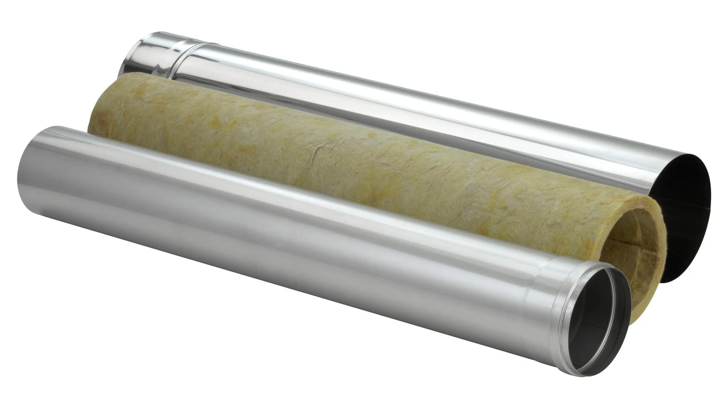 Schornsteinrohr Edelstahl 1080 Mm Doppelwandig Kürzbar - Eka Complex D 25 – Bild 3