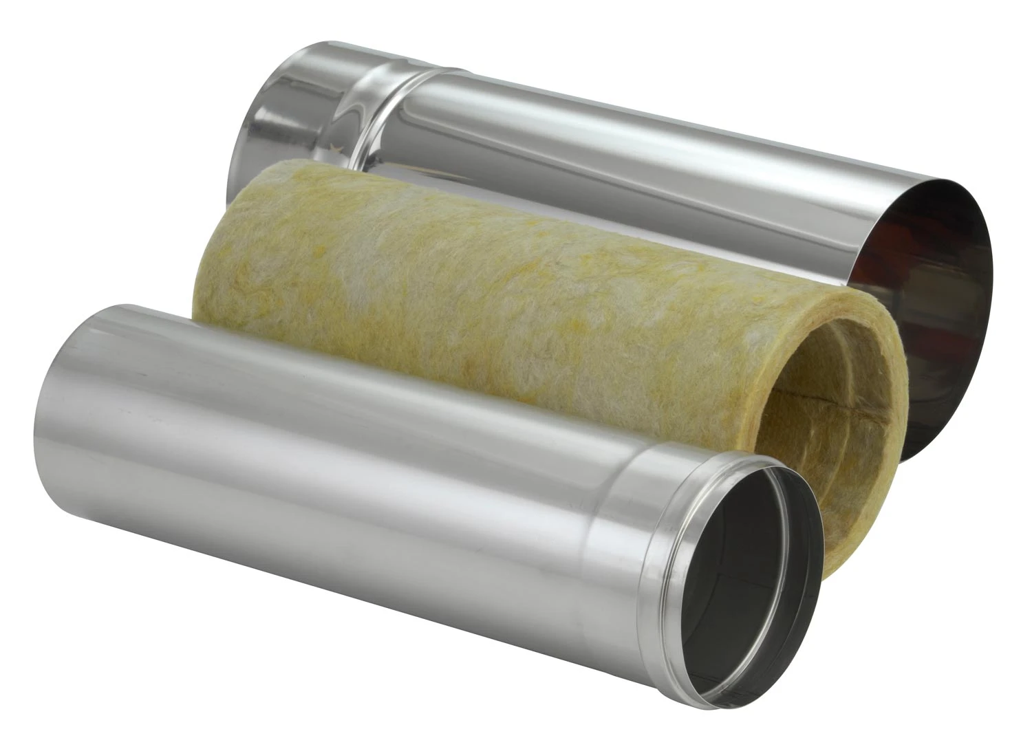 Schornsteinrohr Edelstahl 540 Mm Doppelwandig Kürzbar - Eka Complex D 25 – Bild 3