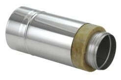 Schornsteinrohr Edelstahl 360 Mm Doppelwandig Kürzbar - Eka Complex D 25