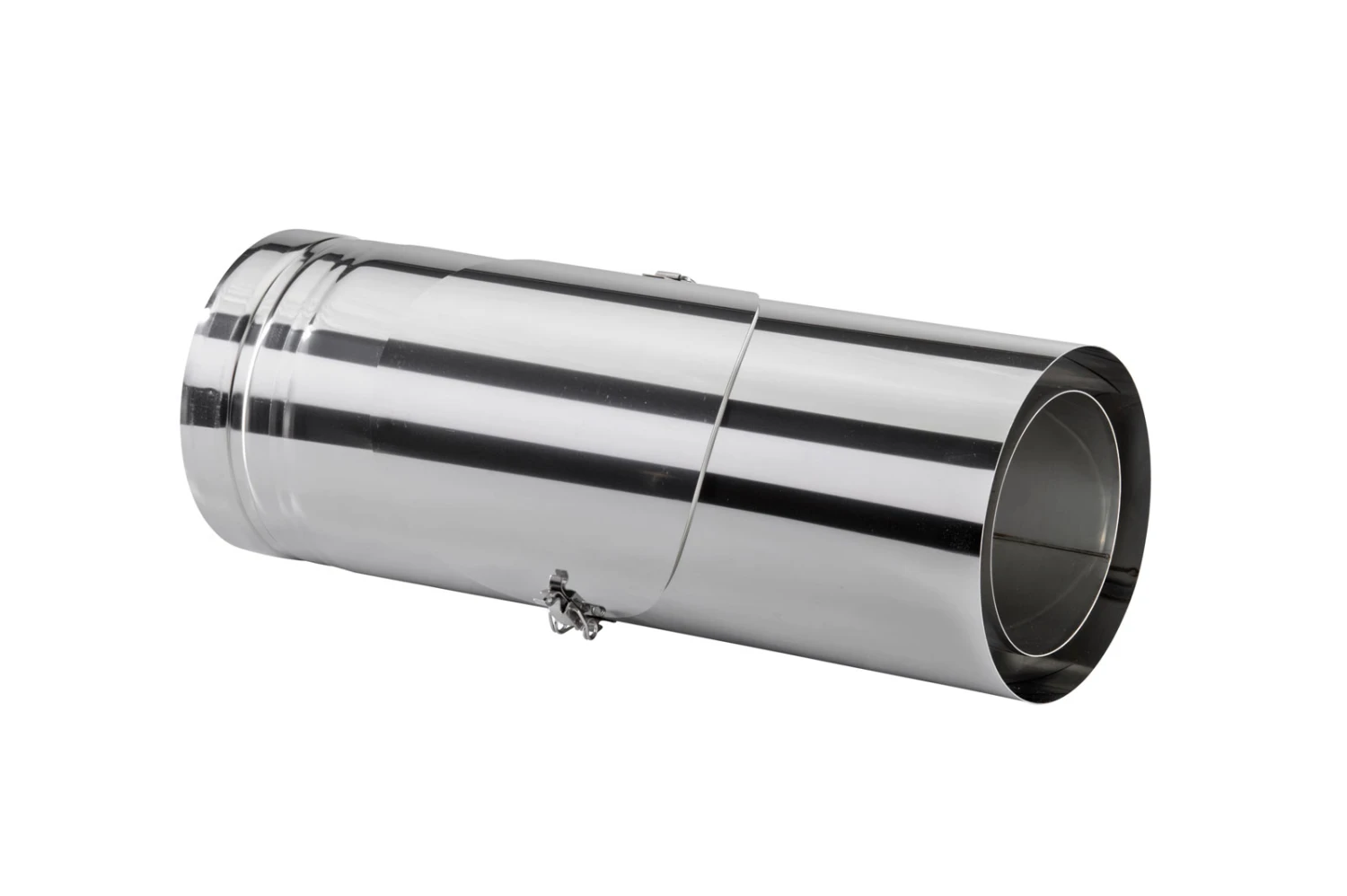 Schornsteinrohr Edelstahl 540 Mm Doppelwandig Mit Prüföffnung - Eka Cosmos D 25