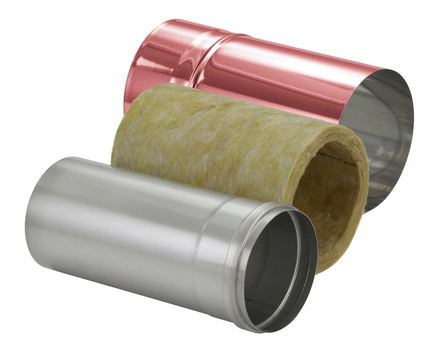 Schornsteinrohr 360 Mm Doppelwandig Kürzbar Verkupfert - Eka Complex D 25 – Bild 3