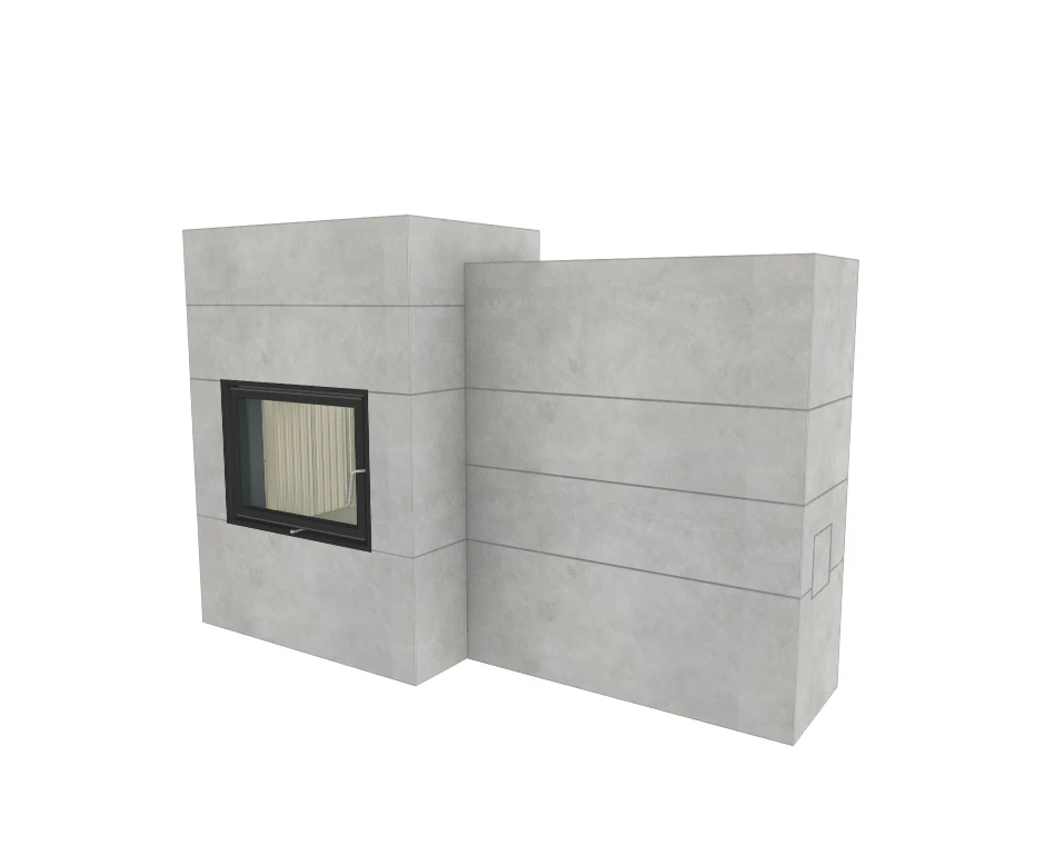 Grundofen Brunner BSG 01 Modul Speicher Stein Nebenstehend, Niedrig – Bild 3