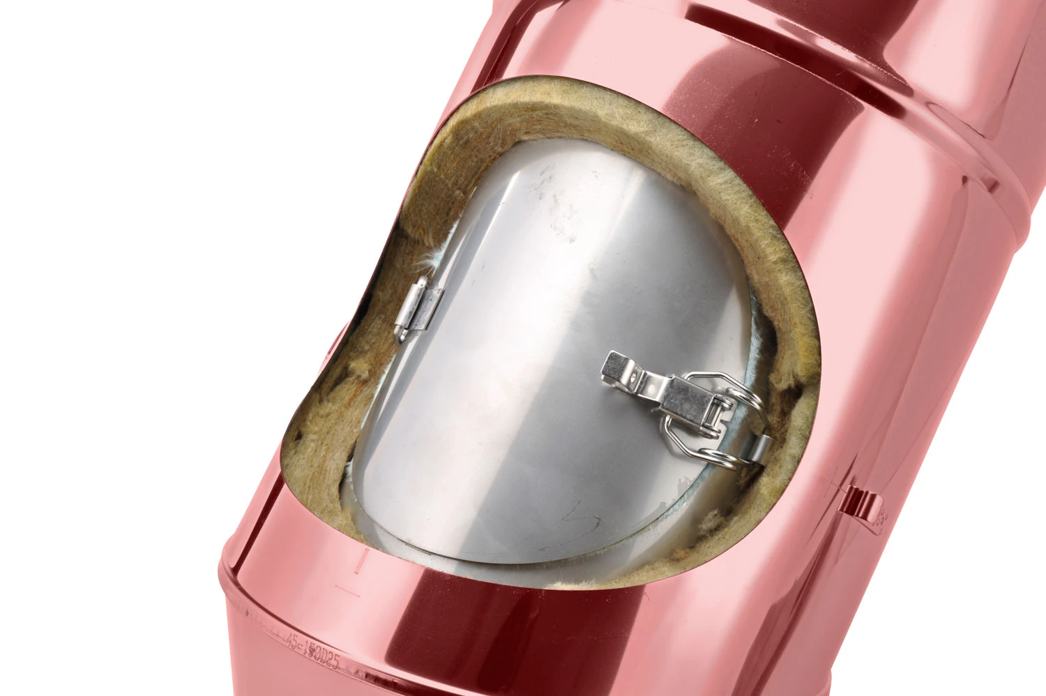 Schornstein Winkel 45° Doppelwandig Mit Prüföffnung Verkupfert - Eka Complex D 25 – Bild 4