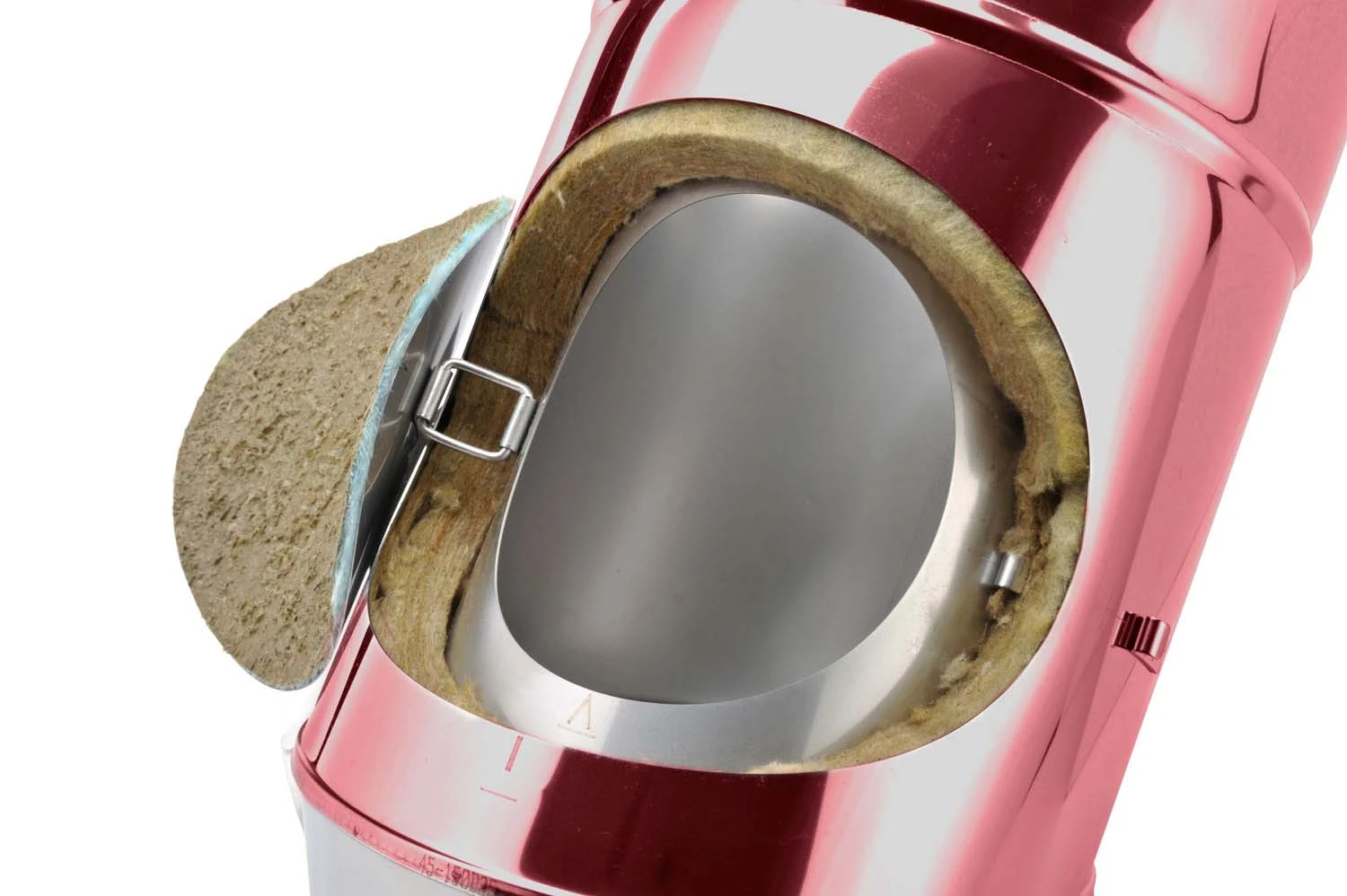 Schornstein Winkel 45° Doppelwandig Mit Prüföffnung Verkupfert - Eka Complex D 25 – Bild 5