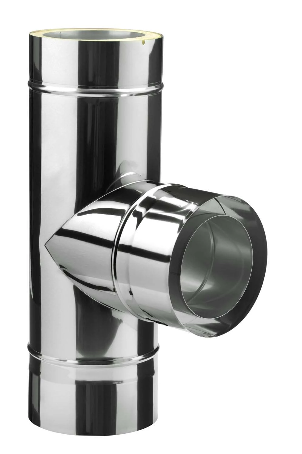 Feuerungsanschluss 90° Hochtemperatur Edelstahl Doppelwandig - Eka Complex D 25