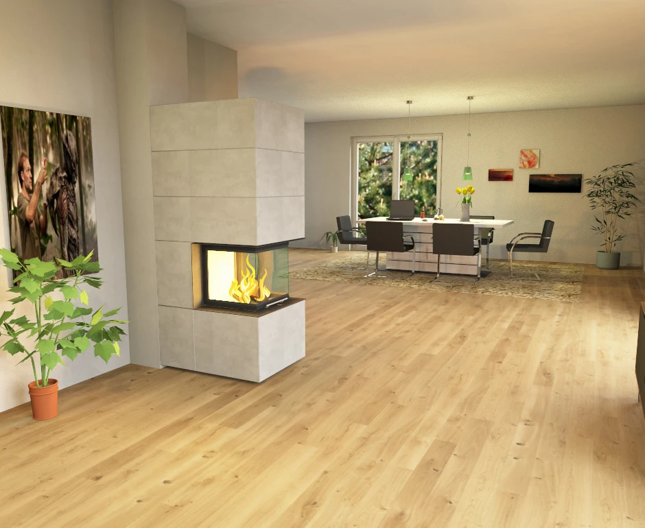 Kaminbausatz Brunner Systemkamin BSK 10 Panorama Kamin Schiebetür, 8 KW – Bild 8