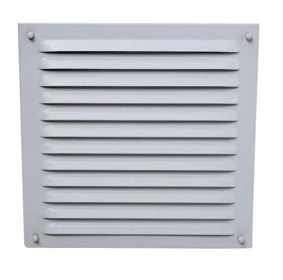 Außenluftgitter 23 X 23 Cm Mit Anschlussstutzen Weiß