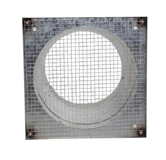 Außenluftgitter 23 X 23 Cm Mit Anschlussstutzen Weiß – Bild 4