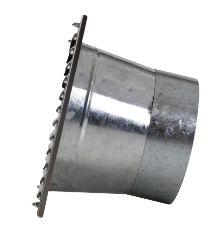 Außenluftgitter 23 X 23 Cm Mit Anschlussstutzen Weiß – Bild 3