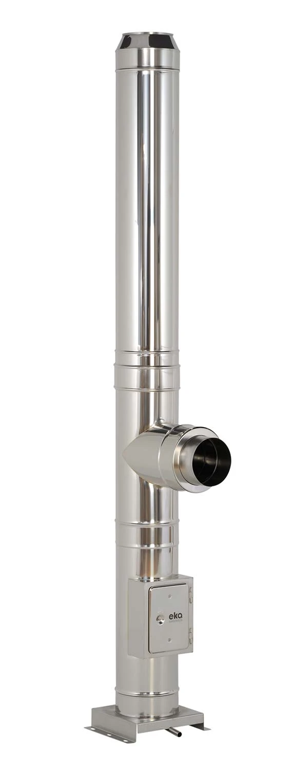 Edelstahlschornstein 9,0 M Doppelwandig - Eka Chromos D 25 – Bild 3