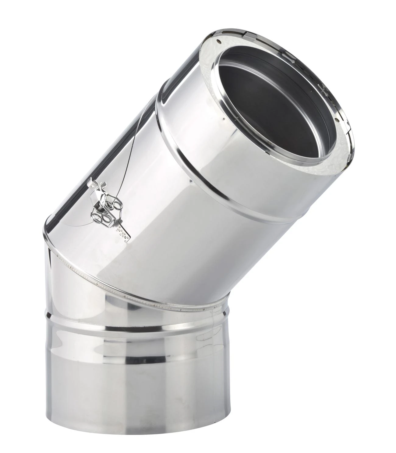 Schornstein Winkel 45° Doppelwandig Mit Prüföffnung - Eka Complex D 50