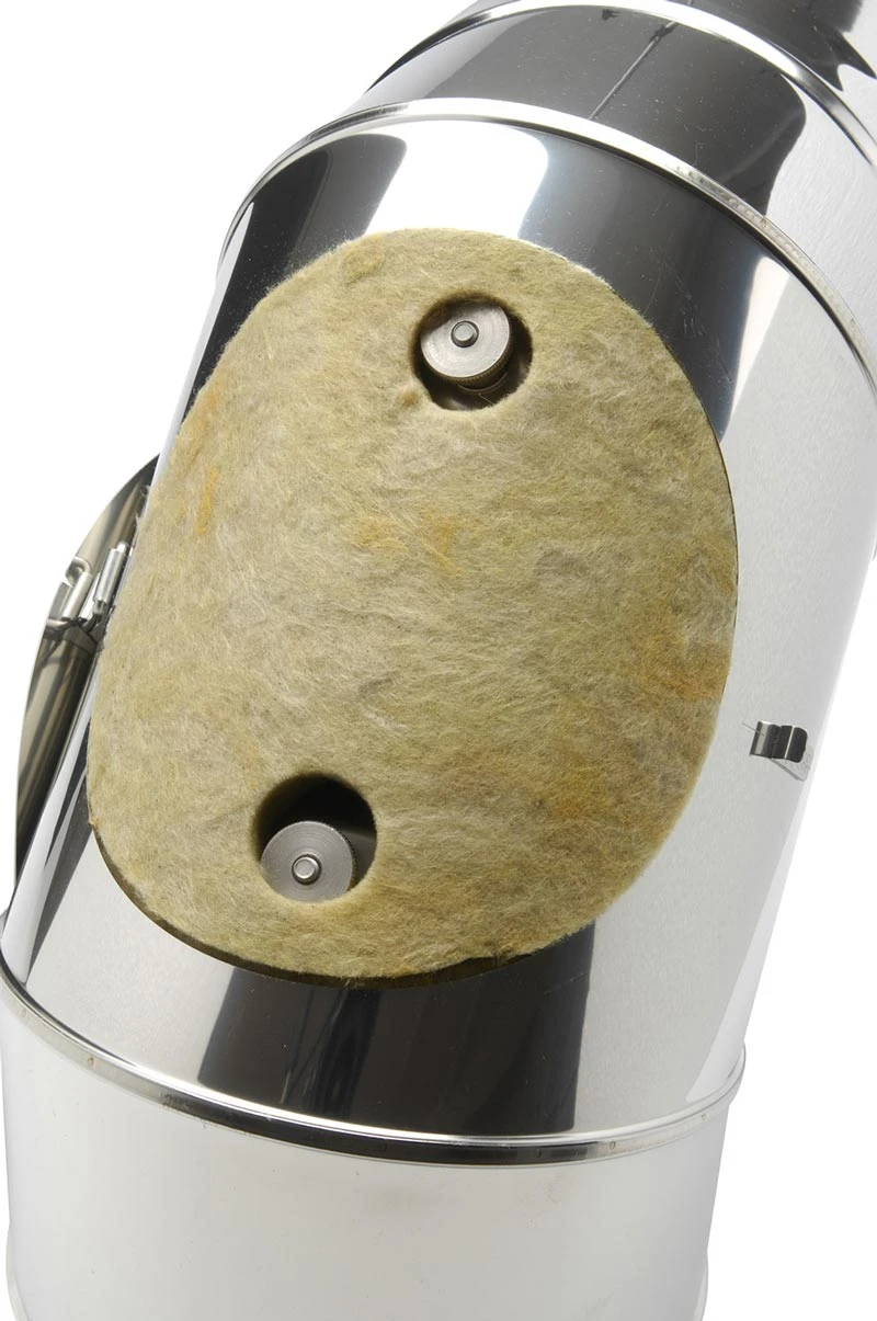 Schornstein Winkel 90° Doppelwandig Mit Prüföffnung - Eka Chromos D 25 – Bild 4