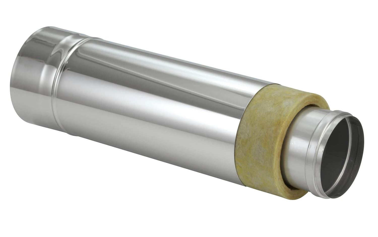 Schornsteinrohr Edelstahl 540 Mm Doppelwandig Kürzbar – Eka Complex D 50