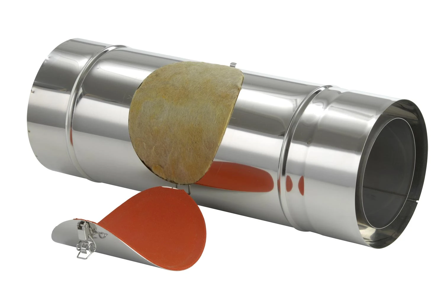 Schornsteinrohr Edelstahl 540 Mm Doppelwandig Mit Prüföffnung - Eka Complex D 50 – Bild 4