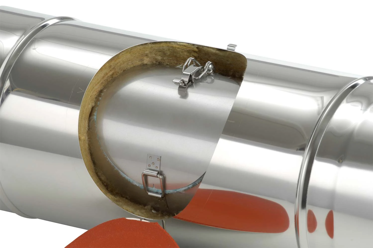 Schornsteinrohr Edelstahl 540 Mm Doppelwandig Mit Prüföffnung - Eka Complex D 50 – Bild 6