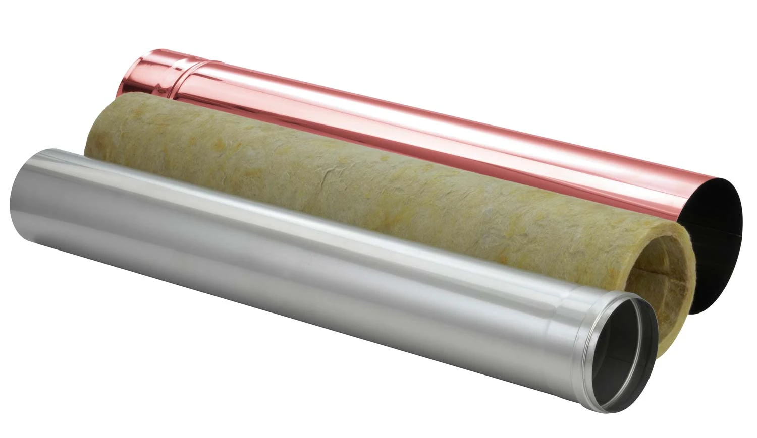 Schornsteinrohr 1080 Mm Doppelwandig Kürzbar Verkupfert - Eka Complex D 50 – Bild 3