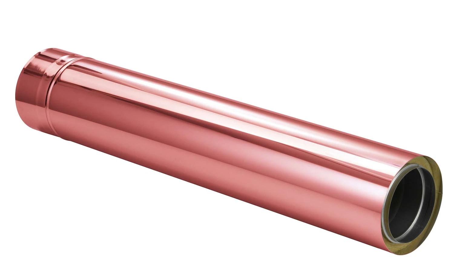Schornsteinrohr 1080 Mm Doppelwandig Kürzbar Verkupfert - Eka Complex D 50 – Bild 4