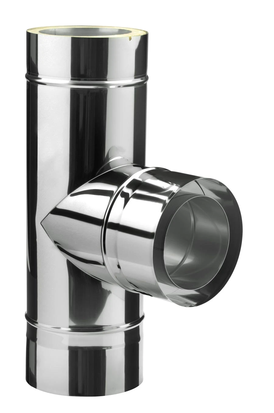 Feuerungsanschluss 90° Hochtemperatur Edelstahl Doppelwandig - Eka Complex D 50