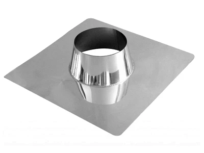 Dachdurchführung 0-10° Mit Edelstahlkranz / Eka Chromos D 25