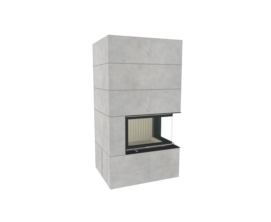 Kaminbausatz Brunner Systemkamin BSK 02 Eck Kamin Rechts Schiebetür, 11 KW – Bild 6