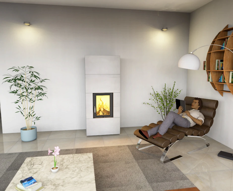 Kaminbausatz Wasserführend Brunner Systemofen BSO 04 HKD 2.2k SK, 8 KW – Bild 8