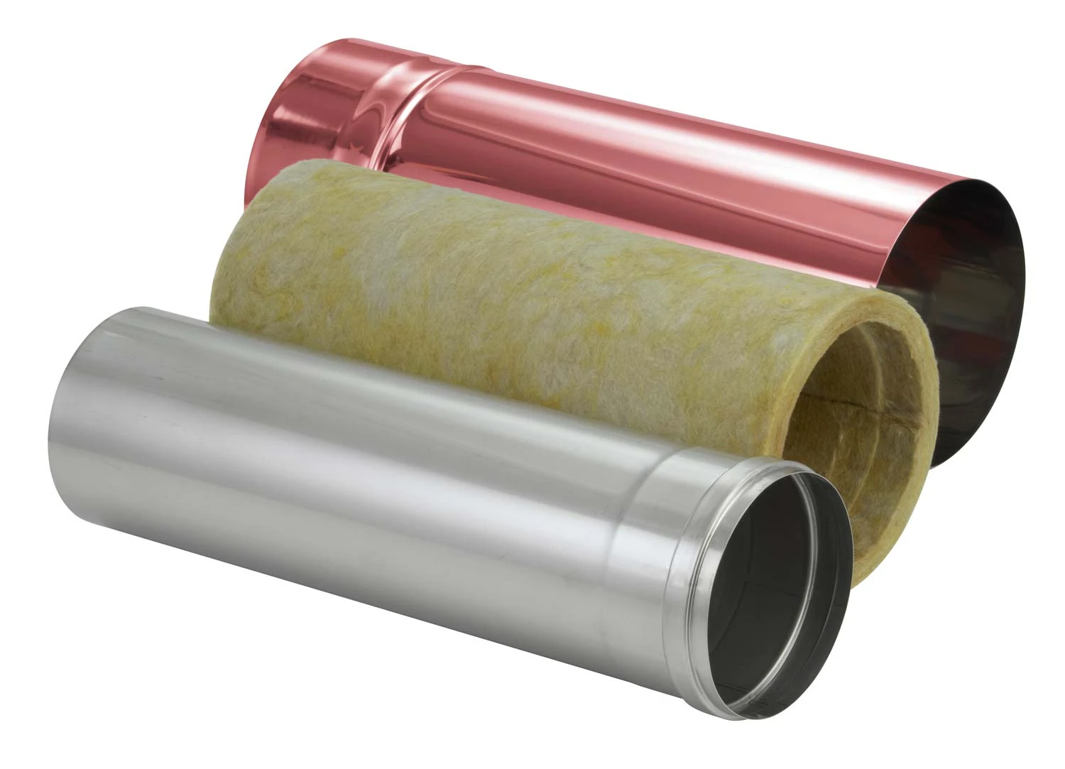 Schornsteinrohr Kürzbar 540 Mm Doppelwandig Verkupfert - Eka Complex D 50 – Bild 3