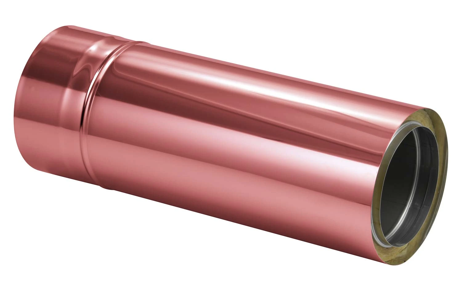 Schornsteinrohr Kürzbar 540 Mm Doppelwandig Verkupfert - Eka Complex D 50 – Bild 4