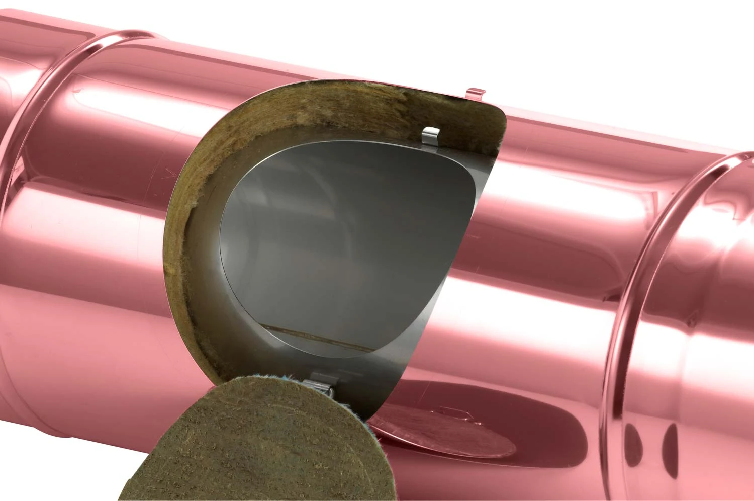 Schornsteinrohr 540 Mm Doppelwandig Mit Prüföffnung Verkupfert - Eka Complex D 50 – Bild 6