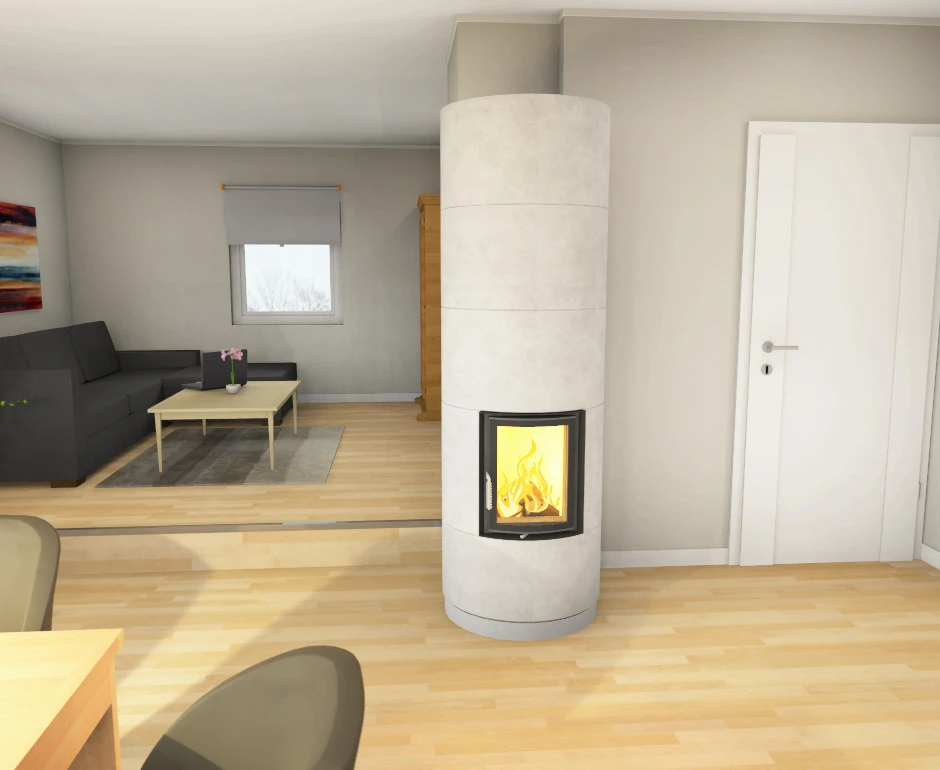 Brunner Klein-Speicherofen KSO 33r Mit Wärmebetonverkleidung – Bild 5