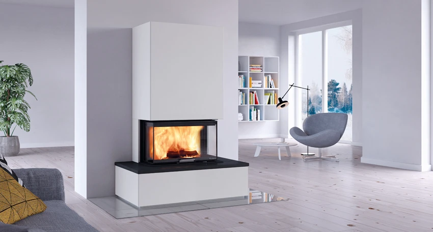 Kaminbausatz Nordpeis MONACO LOW BASE Mit Bank IR Super Max, 8 KW – Bild 3