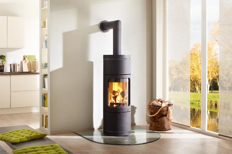 Kaminofen Wasserführend Leda NOVIA W Schwarz, 8 KW – Bild 2