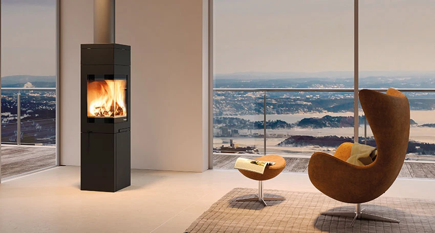 Kaminofen Nordpeis QUADRO 3 Schwarz, 6 KW – Bild 4