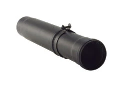 Teleskop-Pellet-Ofenrohr Stahl 500-800 Mm Schwarz