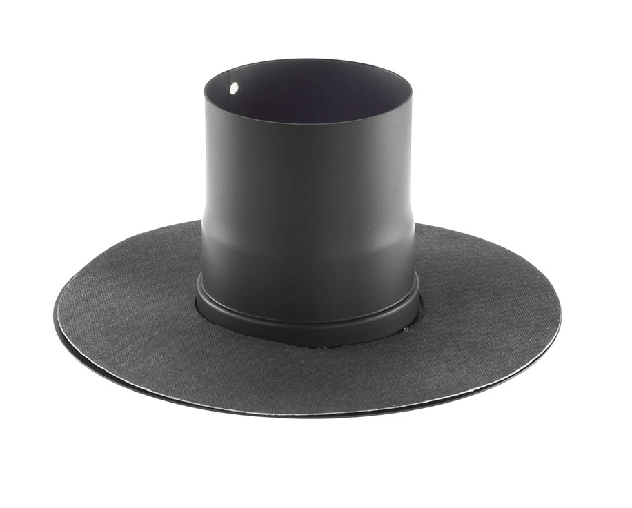 Wandrosette Mit Muffe FĂŒr Pellet-Ofenrohr Schwarz â Bild 8