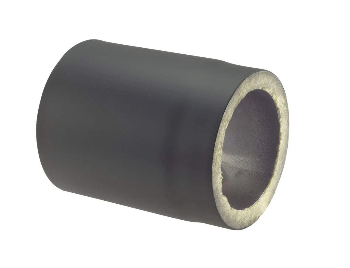 Rauchrohr Stahl Doppelwandig 500 Mm Ă 150 Mm Schwarz â Bild 3