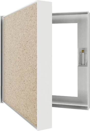 Revisionstür Mit Schnappverschluss Schwenkbar, Weiß – Bild 2