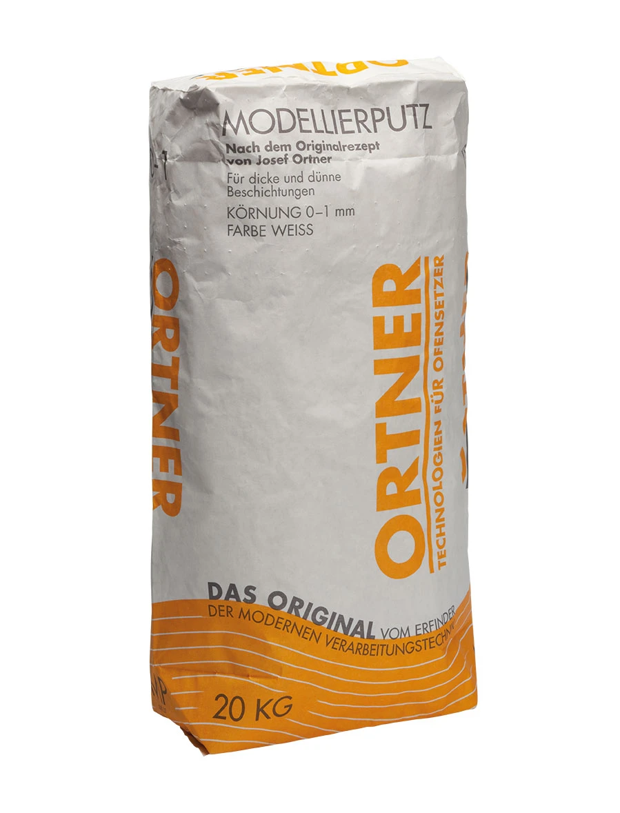 Ofenputz Modellierputz Weiß 0-1 Mm, 20 Kg Sack
